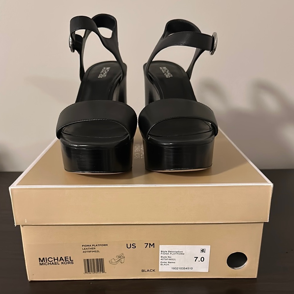 Michael Kors Black Women's Platform Sandals